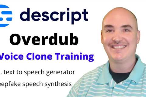 descript overdub voice cloning