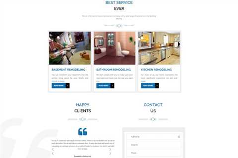 Remodeling Company Demo Web Page From Vancouver WA SEO