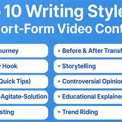 The Top 10 Short-Form Video Writing Styles for Social Media Videos