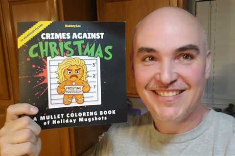 CRAZY-ENOUGH FUN? Mullet Coloring Book of Holiday Mugshots Review Unboxing Demo by Rodney Lee Author